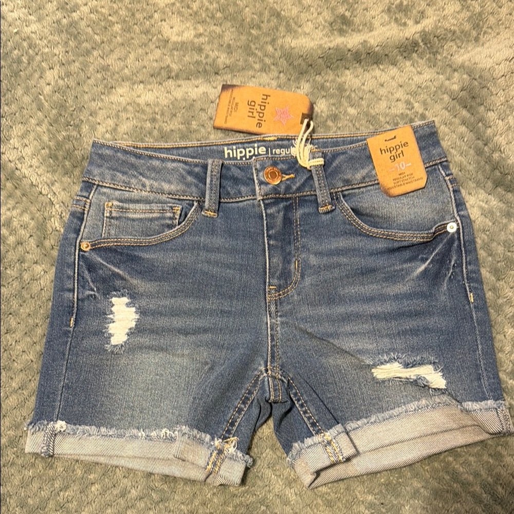 Blue Denim Shorts
